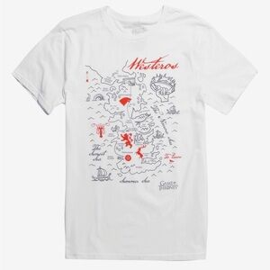 [L]Game Of Thrones Westeros Map T-Shirt